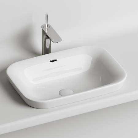 Раковина встраиваемая сверху 58см Ceramica Nova Element CN6041 белый