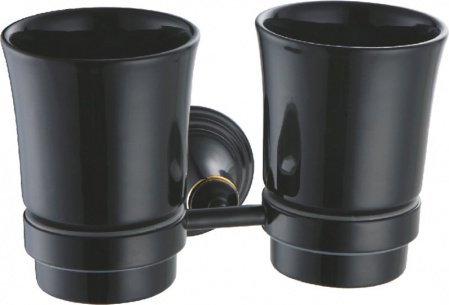 Стакан для зубных щеток Fixsen Luksor FX-71607B Черный Золото