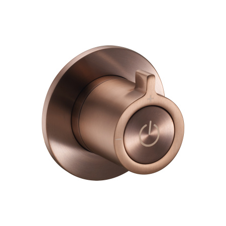 Запорный вентиль нажимной с регулировкой расхода Benesque Lumiere 12010806 бронза брашированная