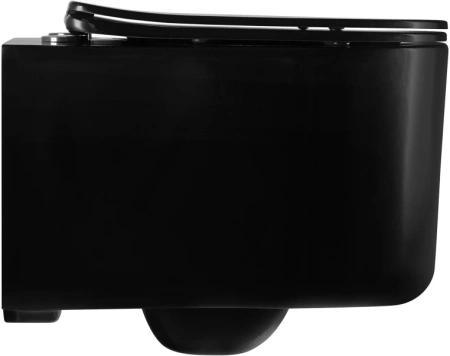 Унитаз подвесной Aquatek Мия AQ2004-MB черный матовый, с сиденьем Soft Close