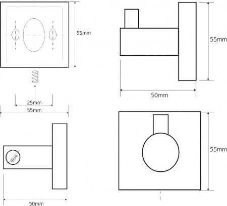 Крючок для полотенец Bemeta Beta 132106022 Хром