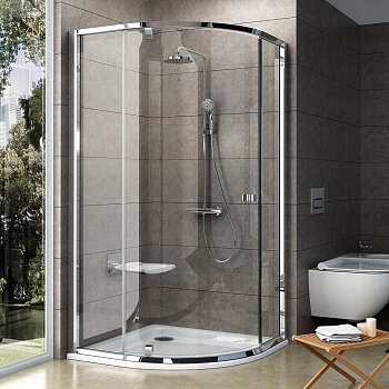 Душевой угол Ravak Pivot PSKK3 100x100x190 профиль хром блестящий, стекло прозрачное