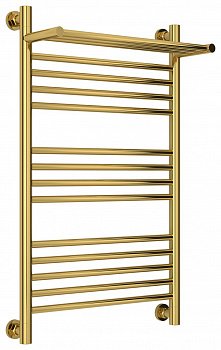 Полотенцесушитель водяной Сунержа Богема с полкой+ 80х50 золото