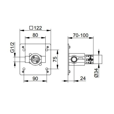Скрытая часть Keuco 59916000075