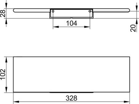 Полка для душа Keuco Aveno 14658510000 белый матовый