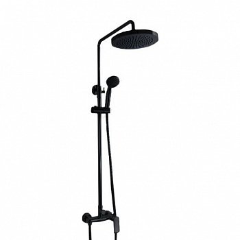 Душевая стойка Bravat OPAL R BLACK F9125183BM-A2-RUS черный матовый