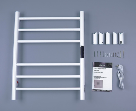 Полотенцесушитель электрический ABBER Standard AH4606MW белый матовый