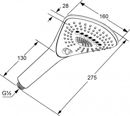 Душевой гарнитур для ванны Kludi Fizz 6775091-00 Белый Хром