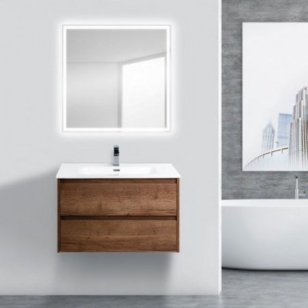 Тумба под раковину BelBagno Kraft 80 подвесная Табачный дуб