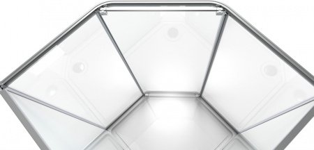 Душевая кабина Timo Ilma ILMA-701 100x100x255 профиль черный матовый, стекло прозрачное