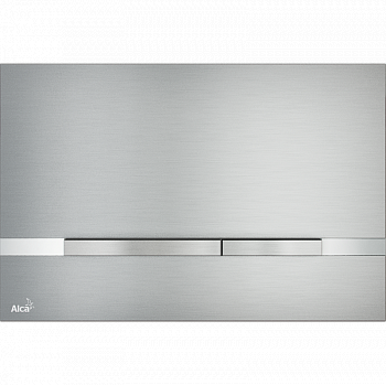 Кнопка смыва AlcaPlast Flat STRIPE алюминий