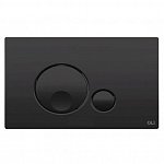 Кнопка смыва для унитазов OLI GLOBE 152952 черный матовый