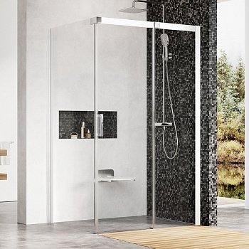 Душевой угол Ravak Matrix MSDPS 110x80x195 профиль белый, стекло прозрачное, правый