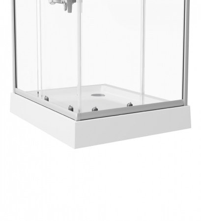 Душевой угол Am.Pm Gem 100x80x190 профиль хром, стекло прозрачное