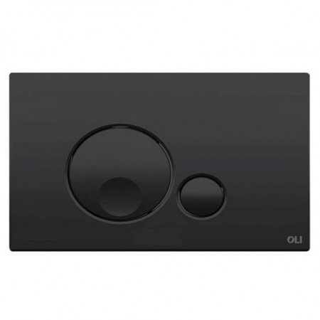 Кнопка смыва для унитазов OLI GLOBE 152952 черный матовый
