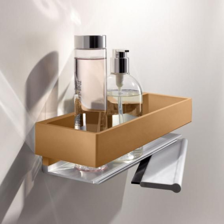 Корзинка для душа со стеклоочистителем Keuco Edition 11 11159030000 бронза шлифованная