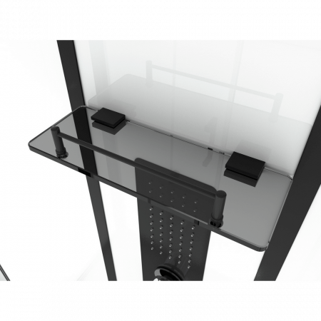 Душевая кабина Black&White G8010 160x85x215 профиль черный матовый, стекло прозрачное