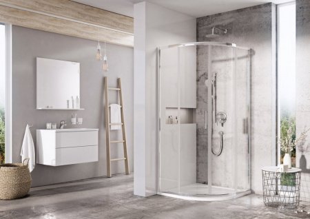 Душевой угол Ravak Blix Slim BLSCP4 80x80x195 профиль хром блестящий, стекло прозрачное