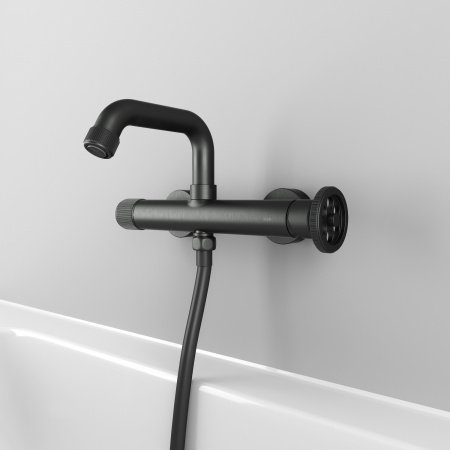 Смеситель для ванны с душем IDDIS Grange GRAGMR2i02 графит матовый