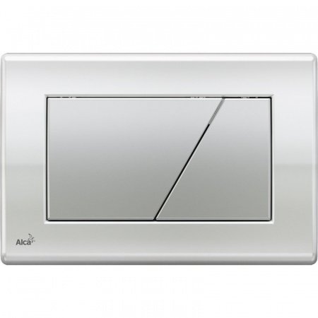 Кнопка смыва AlcaPlast ALCA M173 хром глянцевый/хром матовый