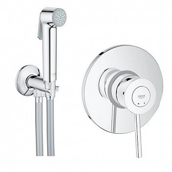 Гигиенический душ со смесителем Grohe BauClassic 124902 хром