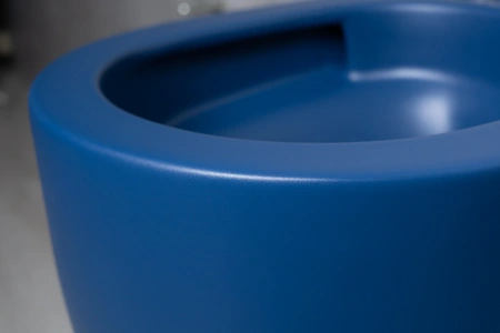 Унитаз подвесной безободковый GID Tr2133TF-BUM синий матовый, с сиденьем микролифт