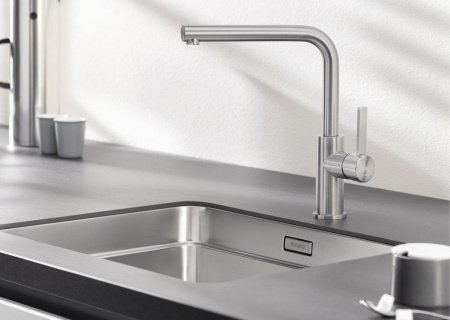 Смеситель для кухни Blanco Lanora 523122 нержавеющая сталь