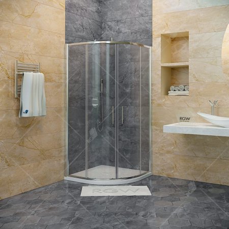 Душевой угол RGW Hotel 80x80x195 профиль хром, стекло прозрачное