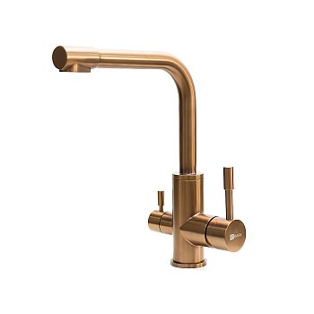 Смеситель для кухни Lemark Expert LM5061RGN розовое золото