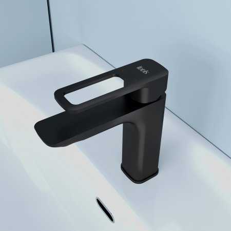 Смеситель для раковины IDDIS Slide SLIBL00i01 черный матовый