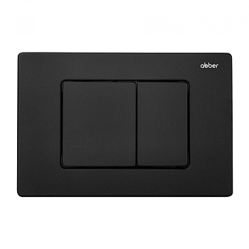 Кнопка смыва ABBER AC0120MB черный матовый