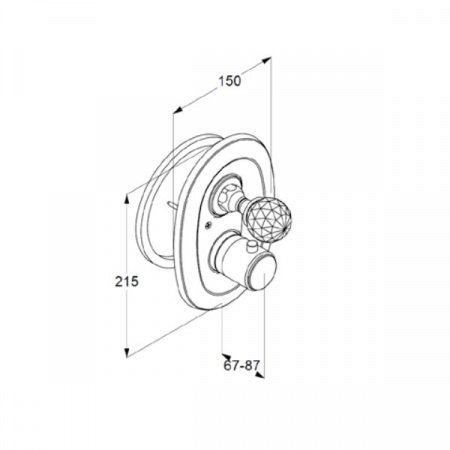 Термостат для душа Kludi Adlon 5172005G5 хром