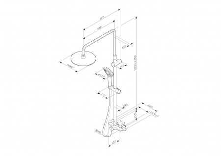 Душевая стойка Am.Pm SUNNY F0785C800 хром
