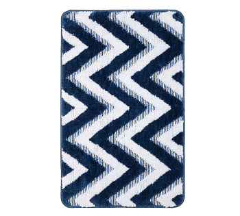 Коврик для ванной Fixsen River 1-ый, FX-5004M, темно-синий, 50х80 см.