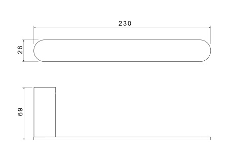 Полотенцедержатель Aquatek Лира AQ4419MB черный матовый