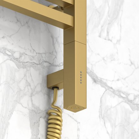 Полотенцесушитель электрический Сунержа Модус 3.0 80х40 золото матовое, правый ТЭН