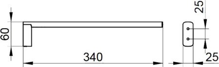 Полотенцедержатель Keuco Edition 400 11522 010000 Хром