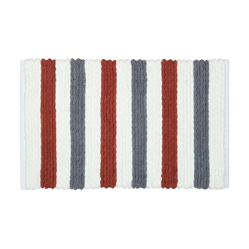 Коврик для ванной 1-ый Fixsen AMBER, FX-8040X, mix (синий+красный+белый), 50х80см
