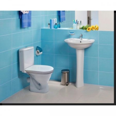 Унитаз-компакт Santek Алькор с диагональным выпуском, антивсплеск 1WH302140