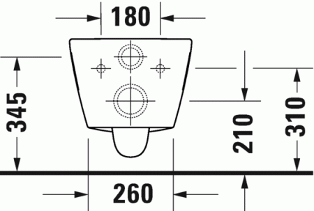 Унитаз подвесной Duravit D-Neo 2578090000 белый, без сиденья