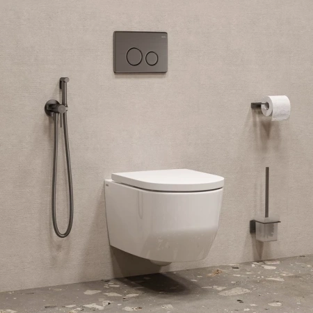 Гигиенический душ со смесителем IDDIS 005GMR0i08 графит матовый