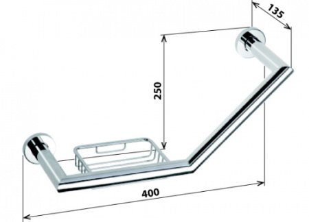 Поручень для ванны Bemeta Omega 104307631 Глянец
