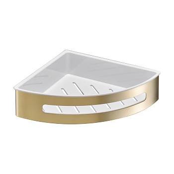 Полка угловая Benesque Lumiere 70011004 латунь брашированная