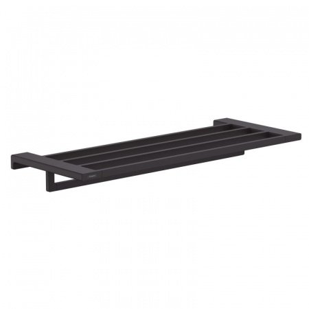 Полка для полотенец с держателем Hansgrohe AddStories 41751670 черный матовый