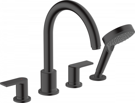 Смеситель для ванны с душем Hansgrohe Vernis Shape 71459670 черный матовый