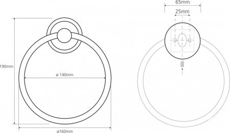 Полотенцедержатель Bemeta Retro Gold and Сhrom 144204068 Золото хром