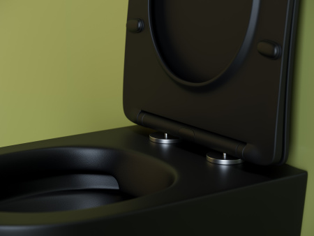 Унитаз подвесной безободковый Ceramica Nova Uno CN11001MB черный матовый