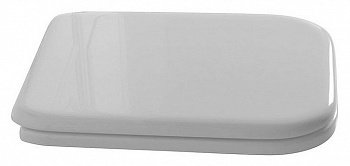 Крышка-сиденье Kerasan Waldorf 418801 белая, с микролифтом, петли хром