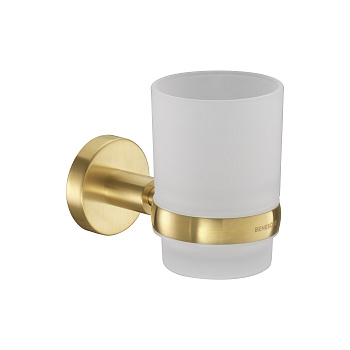 Стакан для ванны подвесной Benesque Lumiere 70010704 латунь брашированная