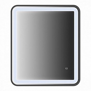 Зеркало Iddis Cloud 60 с подсветкой Черный матовый